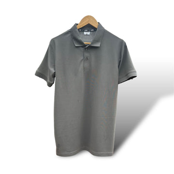 FLIX SOLID GREY POLO T-SHIRT