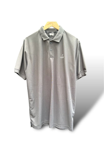 MAX SOLID GREY POLO T-SHIRT