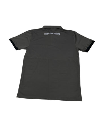 CHARCOAL GREY POLO T-SHIRT